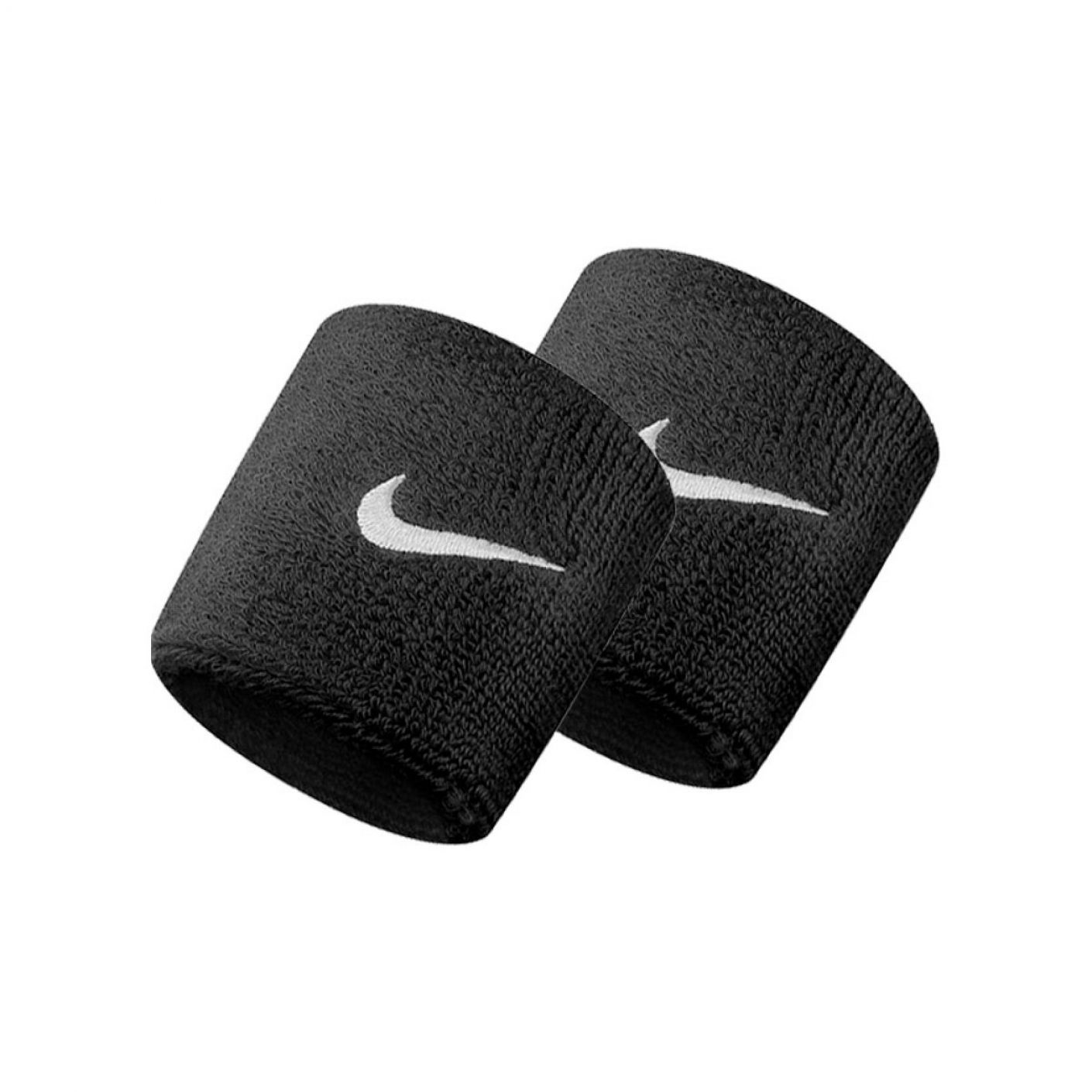 Nike Swoosh Wristbands Cuffs Black White
