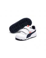 Puma Stepfleex 2 Sl VE V Kleinkinder Weiß-Peacoat-Kirschtomate