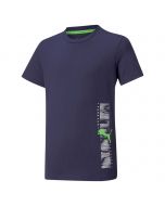 Puma Active Sport Graphic Tee Blue Kids