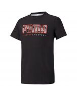 Puma Active Sport Graphic Tee Black Kids