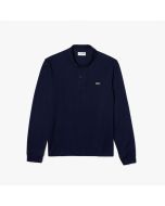 Lacoste Polo Manica Lunga 1312 Blu Navy-166 da Uomo