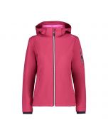 CMP Women's Softshell Jacket with Detachable Hood Sangria