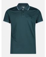 CMP Polo Short Sleeve Petrol/Light Blue for Men-60