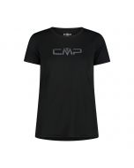 CMP T-shirt girocollo con logo Nera da donna