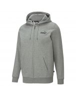 Puma Essential Small Logo Full Zip Hoodie Grey