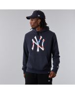 New Era Mlb Felpa con cappuccio New York Yankees Double Logo Blu Navy