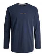 Jack & Jones State Tee Crew Neck LS Blue