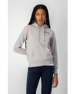 Champion Women's Small Logo Fleece Hoodie Grey