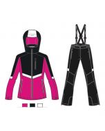 Ast Girls Ski Set Pink/Black