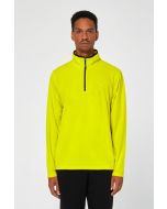 Brekka Men's Recycled Microfleece Zip Up Yellow