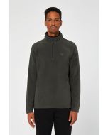 Brekka Men's Recycled Microfleece Zip Up Jacket Green