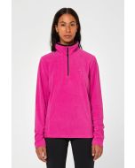 Brekka Mikrofleece aus recyceltem Material für Damen mit Reißverschluss Fuchsia