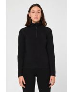 Brekka Women's Recycled Microfleece Zip Up Jacket Black