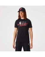 New Era NBA Script Logo T-shirt in black