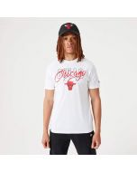 New Era Chicago Bulls NBA Script T-Shirt white