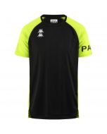 Kappa T-Shirt Padel Dago Black-Yellow