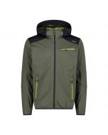 CMP Men's light softshell jacket with fixed hood