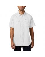 Columbia Camicia a maniche corte in tinta unita Utilizer II White da uomo