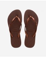 Havaianas Slim Brown Flip Flops for Women