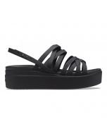 Crocs Brooklyn Strappy Low Wedge Black for Women