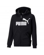 Puma Essential+ Big Logo Full-Zip Hoodie Black for Boys