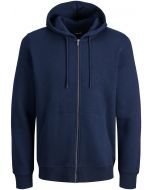 Jack & Jones Plus Size Sweatshirt mit Kapuze und Reißverschluss in Blau für Herren