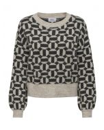 Only Pullover in maglia a fantasia Beige