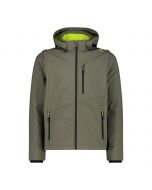 CMP Men's Softshell Jacket with Detachable Sleeves Green