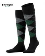 Burlington King Black Long Socks