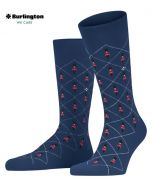 Burlington Swiss Guard Print Socks Blue