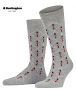 Burlington Royal Guard Print Socks Grey