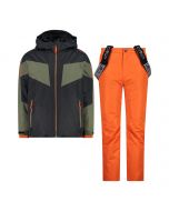 CMP Anthracite Twill Ski Suit for Kids