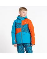 Dare2b Glee II Ski Jacket Fjord Blue/Rasty Orange Kids