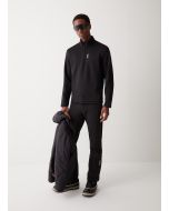 Colmar Men's Black Half Zip Stretch Fleece Ski Sweatshirt