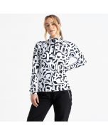 Dare2b Damen Divulge Core Stretch Schwarz-Weiß Graffiti Trikot