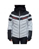 Dubin Women's Cristallo White/Black/Red Ski Jacket