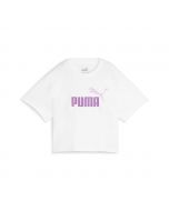 Puma T-Shirt corta Logo Girls White da Bambina