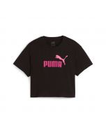 Puma T-Shirt corta Logo Girls Black da Bambina