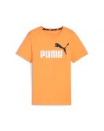 PumaT-Shirt Essentials+ Two-One Logo Clementine da Bambino