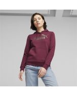 Puma Essentials+ Metallic Logo Dark Jasper Women's Sweatshirt