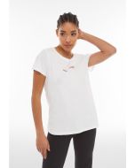 Freddy Women's Pima Cotton Micro Print T-Shirt White