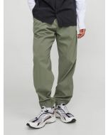 Jack & Jones Men's Agave Green Loose Fit Trousers