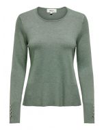 Only Hedge Green Crewneck Sweater for Women