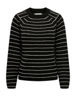 Only Pullover O-Neck Black/Jet Stream for Women