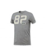 Astrolabio Men's Grey Print Cotton T-Shirt