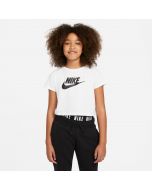 Nike T-Shirt Sportswear White/Black for Girls