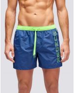 Sundek Iconic Taffeta Herren-Schwimmboxer in Marineblau/Grün