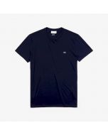 Lacoste Navy Blue Pima Cotton T-Shirt