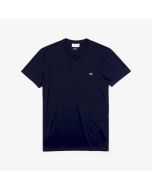 Lacoste T-Shirt in Cotone Pima Blu Navy-166 da Uomo