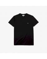 Lacoste – T-Shirt aus Pima-Baumwolle in Schwarz